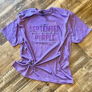 In September We Wear Purple Tee | Sublimation | Chiari Malformation | Chiari Awareness
