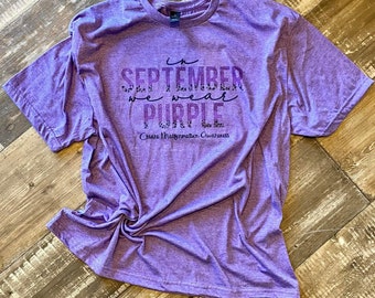 In September We Wear Purple Tee | Sublimation | Chiari Malformation | Chiari Awareness
