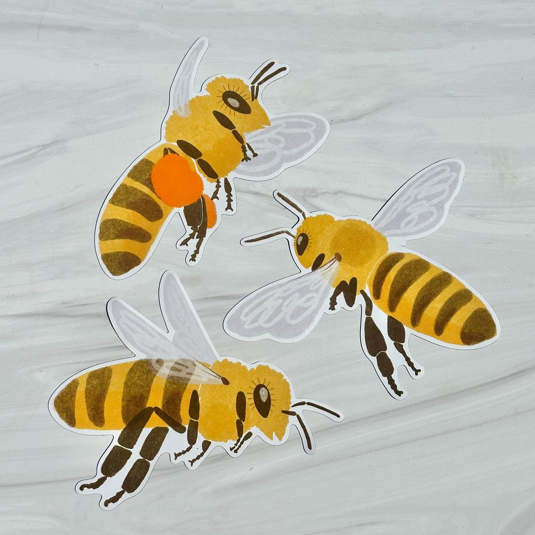 Flying Honey Bees Car Decals - Etsy