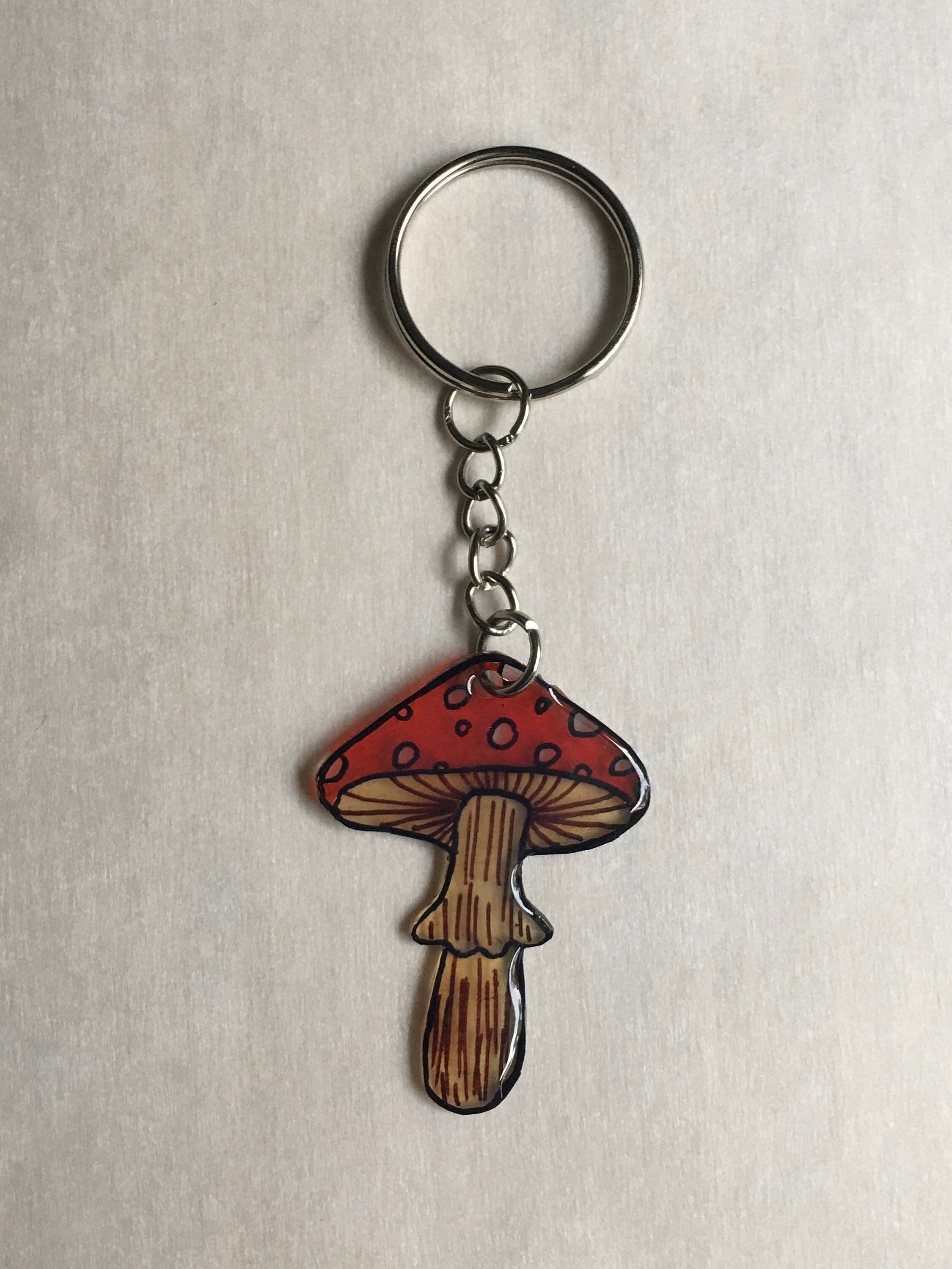 Mushroom Keychain Etsy