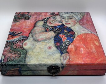 upcycled one of a kind gustav klimt box