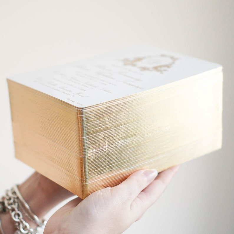 Gold Foil Wedding Invitation Gold Foil Print Gold Foil Etsy