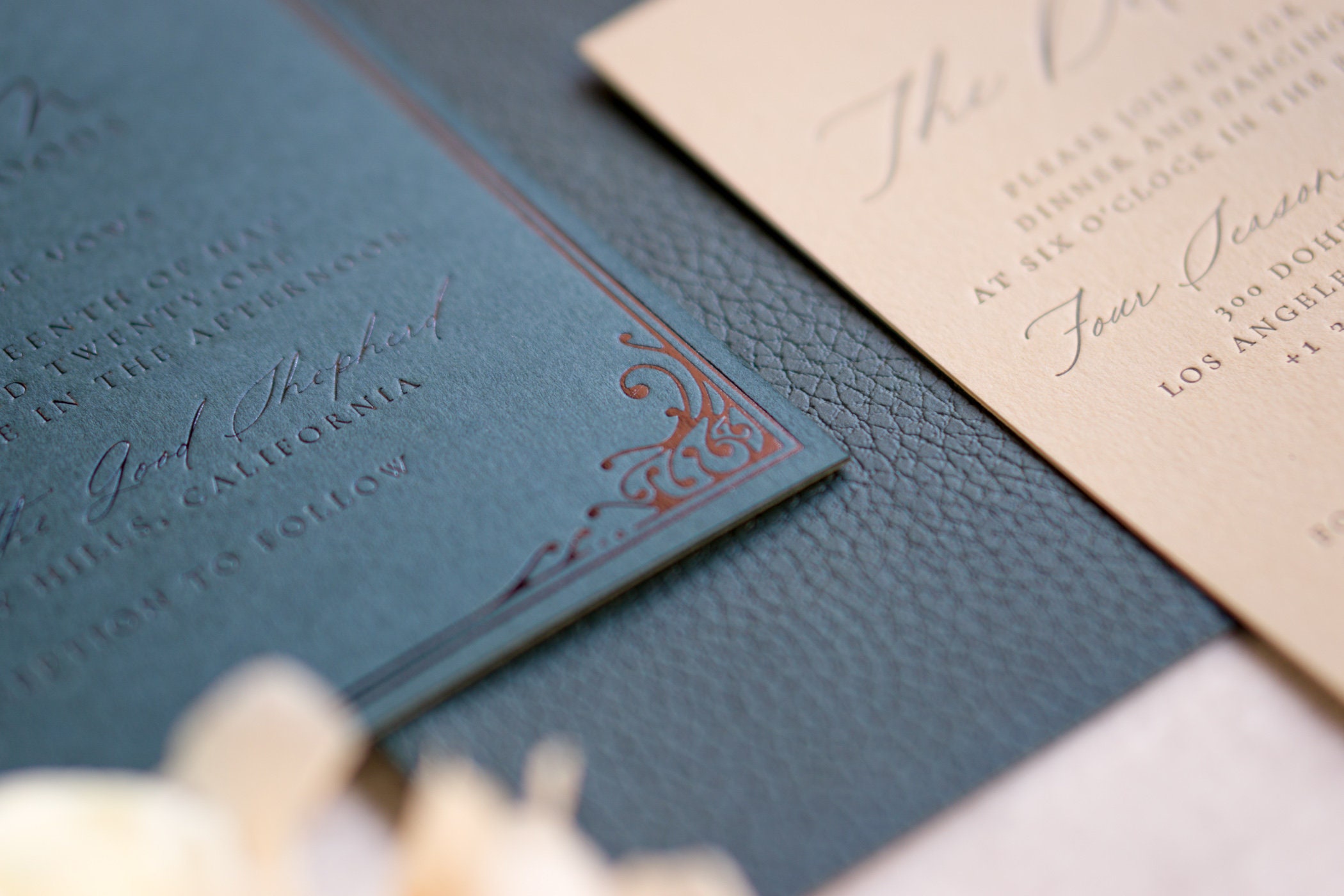 Wedding Invitation Leather wedding invitation Luxury Etsy