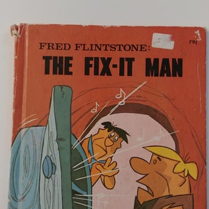 Fred Flintstone The Fix-It Man Hanna Barbera Wonder Book 1976