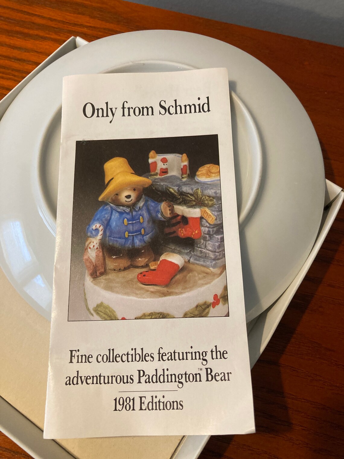 Vintage 1981 Paddington Bear Collectible Plate Schmid | Etsy