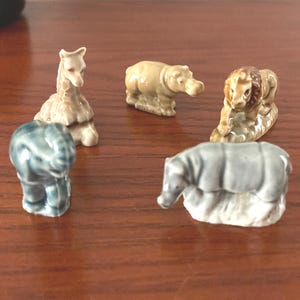 Wade Whimsies Elephant Rhino Hippo Giraffe Lion