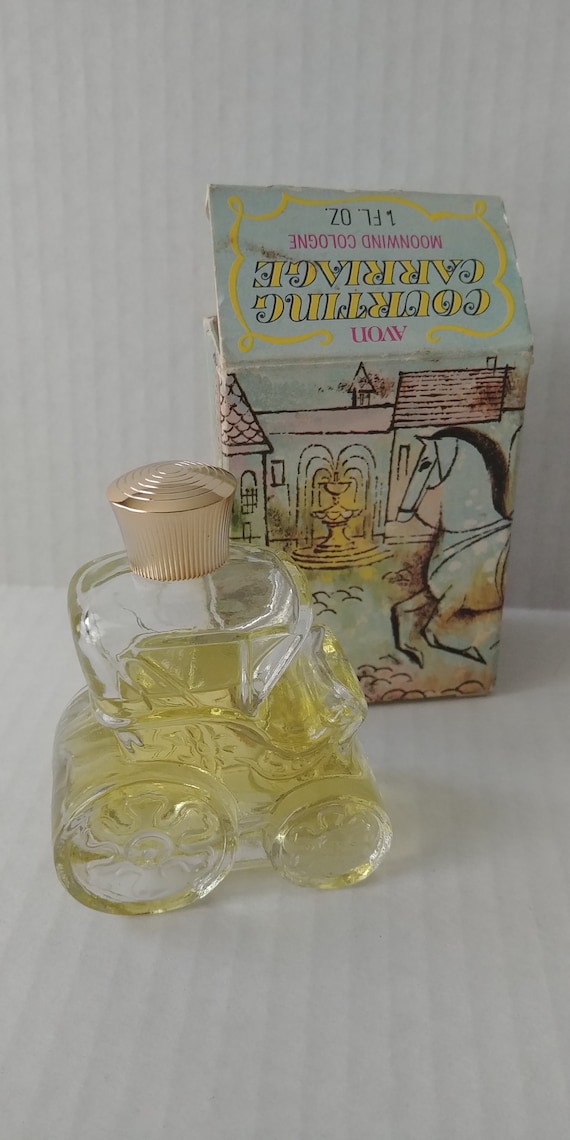 Vintage Avon Courting Carriage Moonwind Courting Rose 1974 | Avon perfume