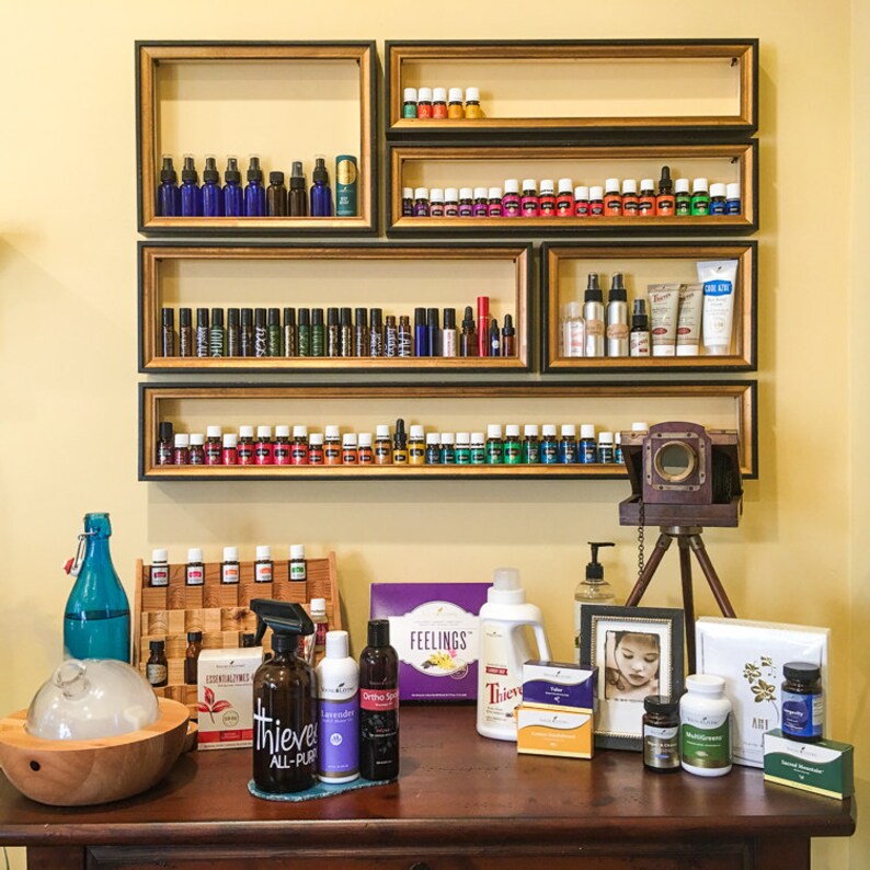 Wall Storage for Essential Oils Etsy