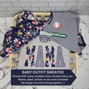 Mama Keepsake Sweatshirt, Baby Outfit Keepsake, Onesie Sweatshirt, Mama Sweatshirt, Keepsake Sweatshirt, Gift for Mom, Mother&#39;s Day Gift