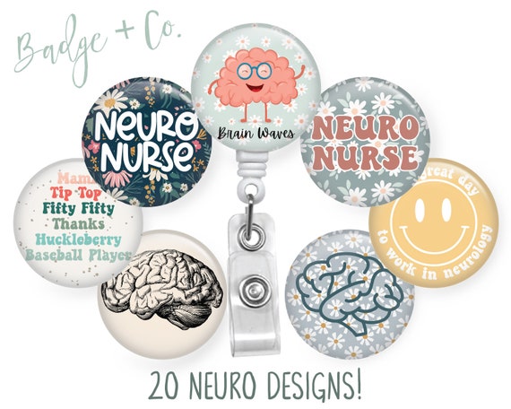 RN Badge Reel, Badge Clip, Nurse Badge, Changeable Top Available