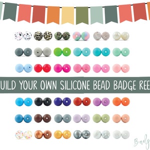 Choose Your Beads!!! Interchangeable Badge Reel Translucent Colorful ID Holder Gift Nurse Teacher Retractable
