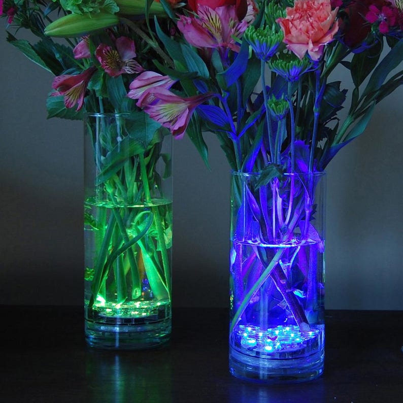 10 Led Submersible Led Light for Wedding Centerpiece With Etsy