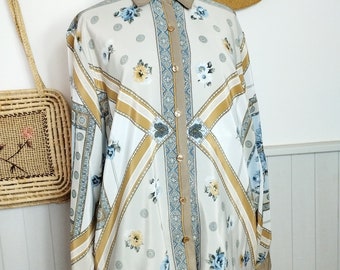 Camicia Vintage Barocca Floreale