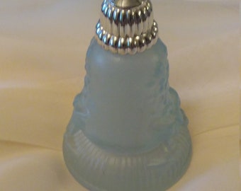 vintage Avon cologne " Joyous Bell" , light blue glass.