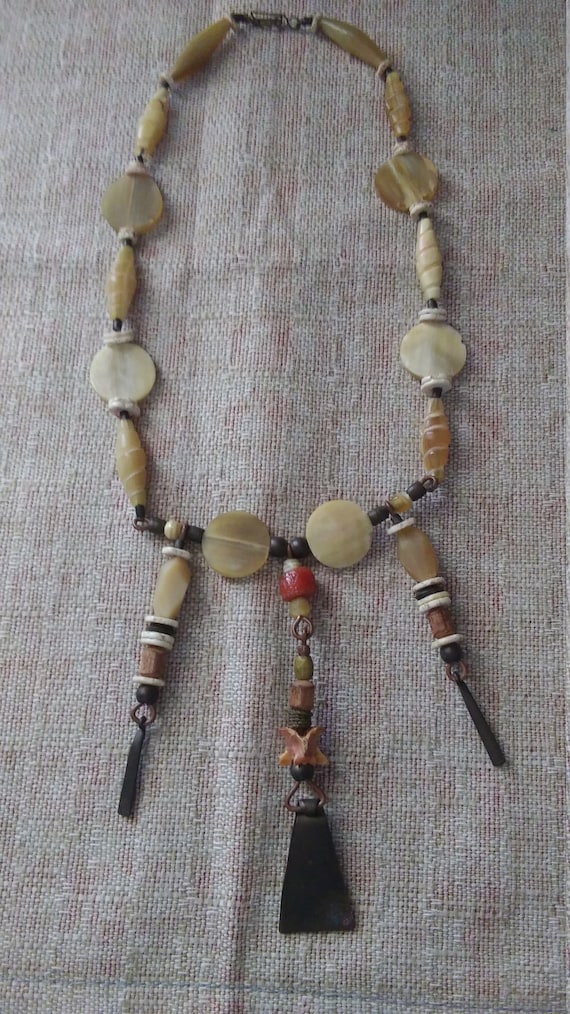 vintage South African handmade necklace made of me