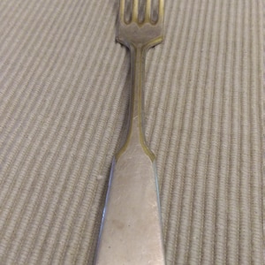 Polish Fraget N Plaque silver plated serving fork from the late 1800&#39;s.
