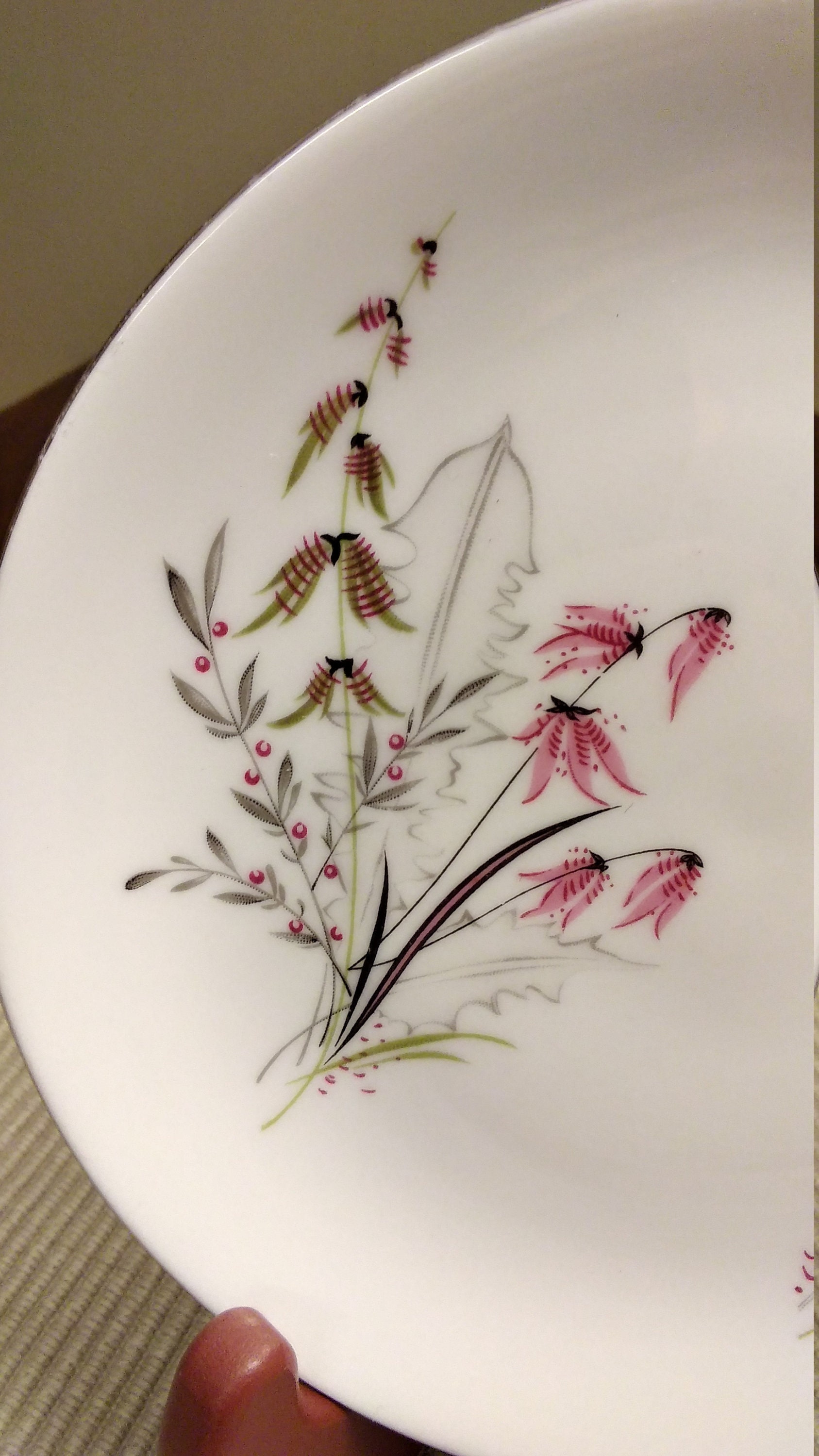 Royal Duchess Fine China Bavaria Germany Bread Plate Mountain Bell