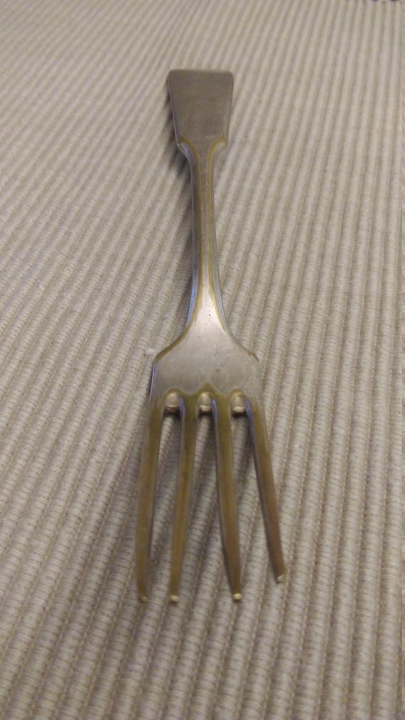 vintage silver plated horsd/'deuver fork