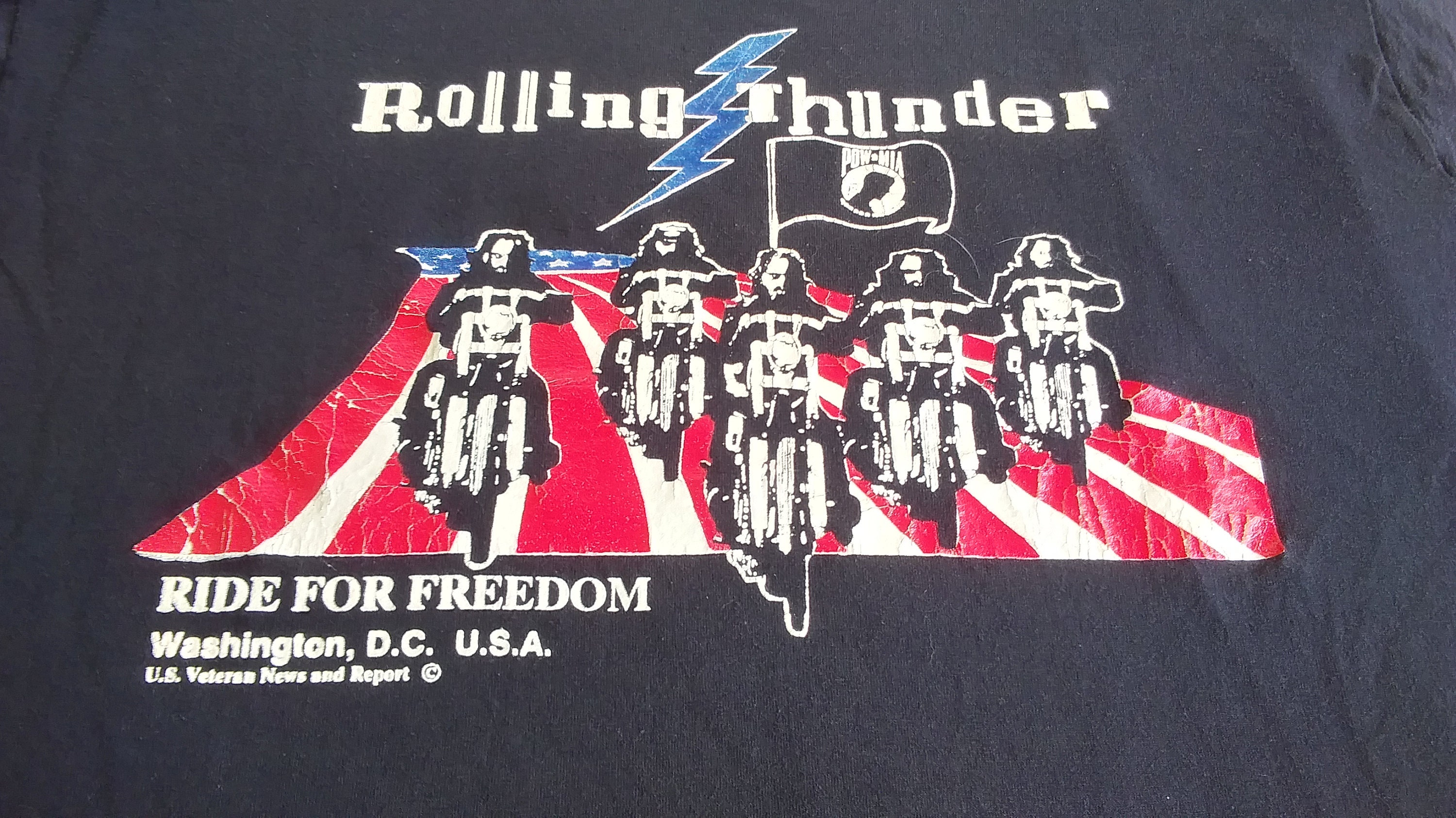 Vintage Rolling Thunder Tee From the 70's. Super Rare! - Etsy