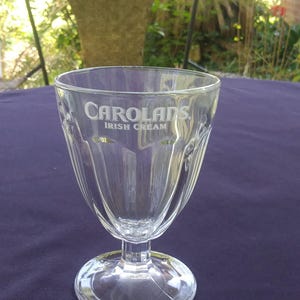 vintage Carolans Irish Cream glasses.