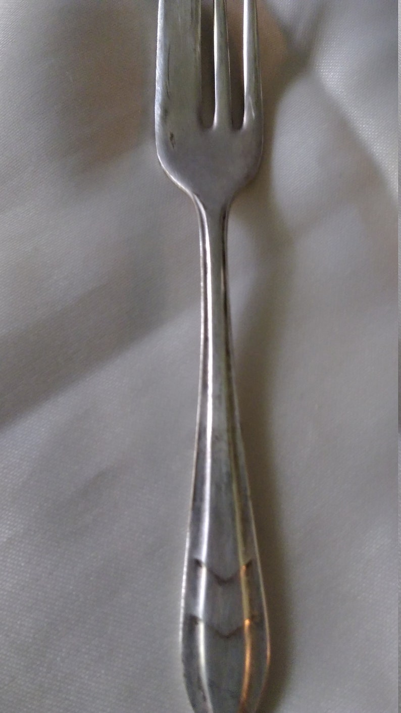 vintage silver plated horsd/'deuver fork