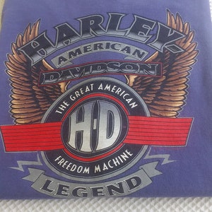 ヴィンテージ 1992 ハーレーダビッドソン Tシャツ：アメリカン