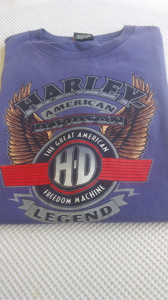 vintage Harley Davidson tee, American legend, " th