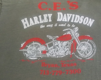 Vintage 80's Harley Davidson - Born is the USA T Shirt - Etsy