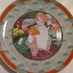 vintage collectable wall plate, Henrich, Germany, &quot; A Tisket a tasket&quot;.  MINT!