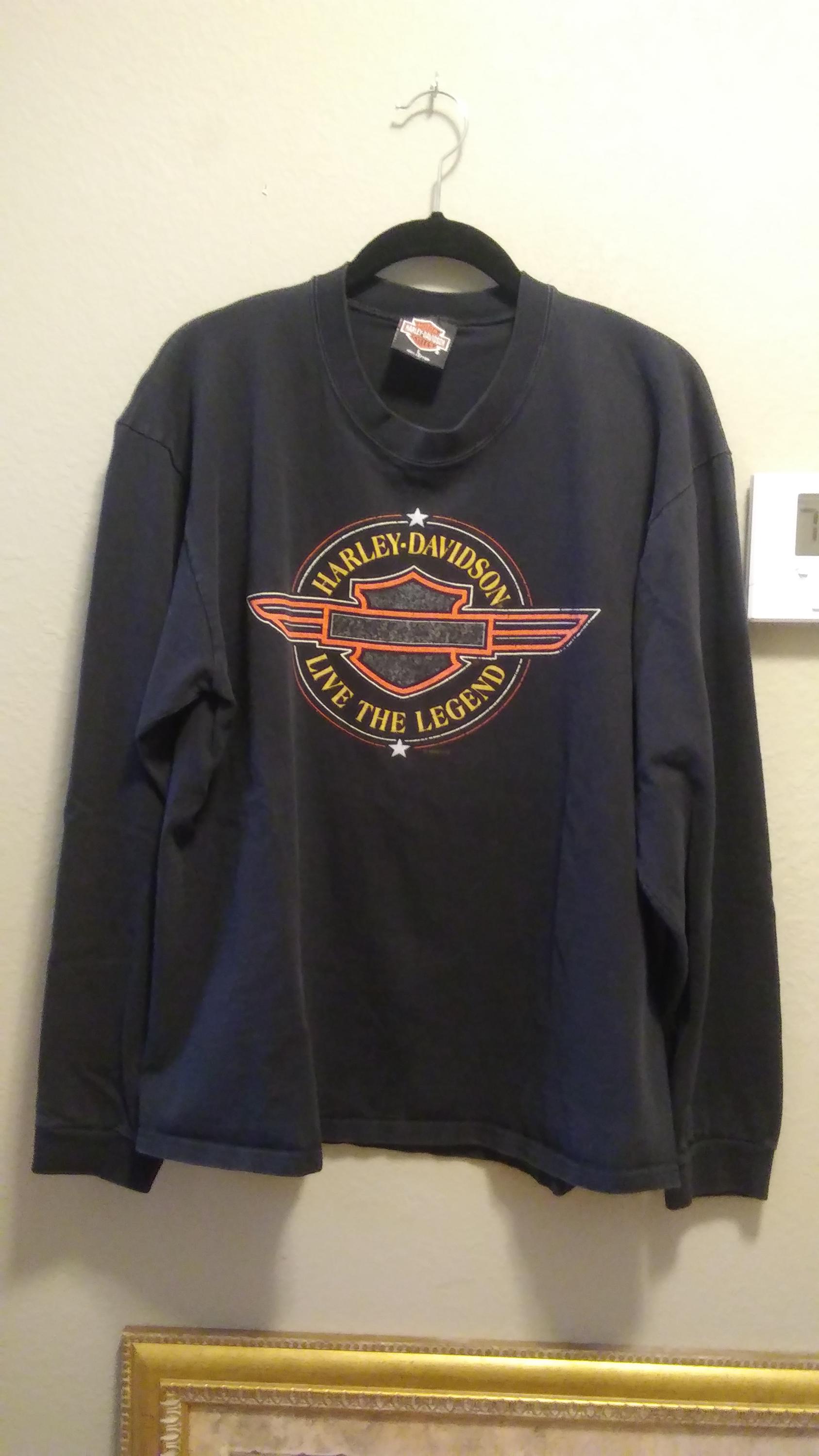 1990's Harley Davidson Long Sleeve Tee. - Etsy