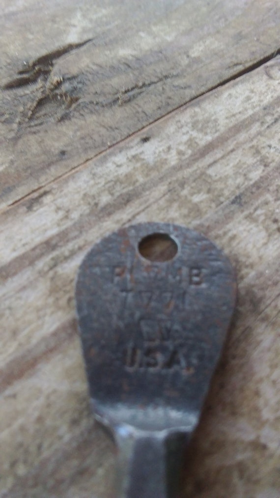 vintage keychain/screwdriver, Plomb Tool co. J.C.… - image 2