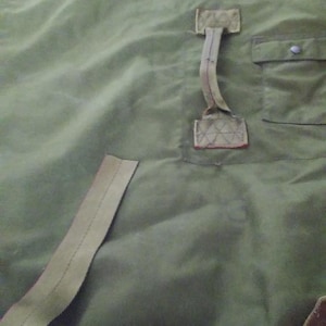 vintage Seesack des US Militärs, armee-grün.