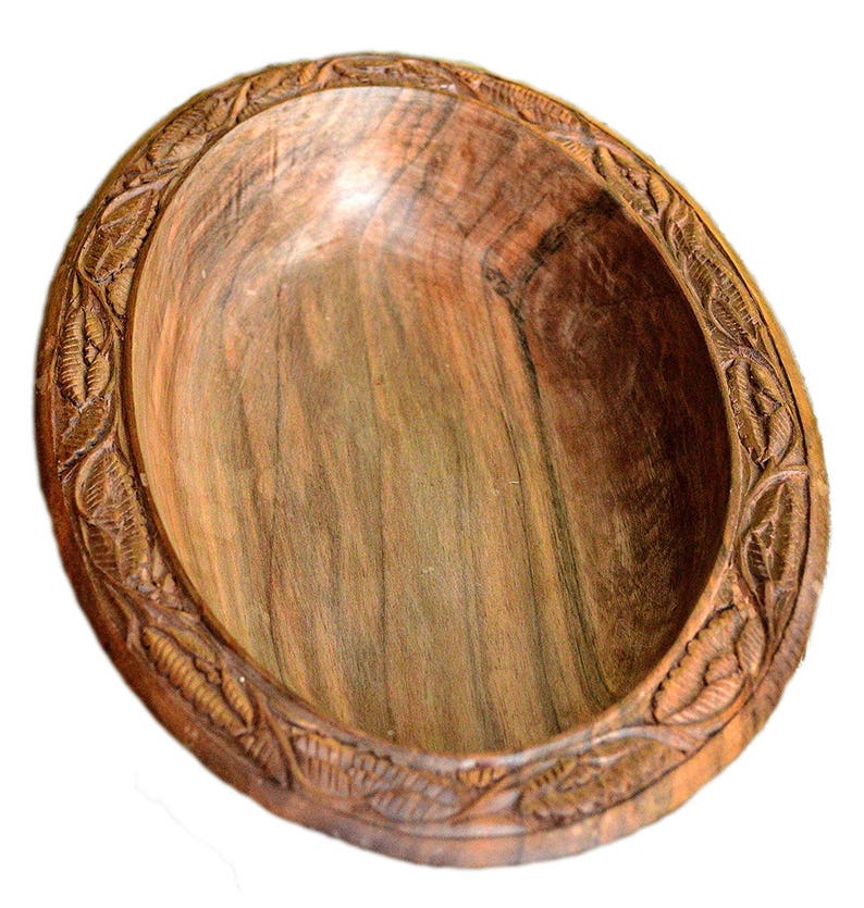 Handmade Decorative Wooden Bowl Antique Wood Bowl Oval Etsy