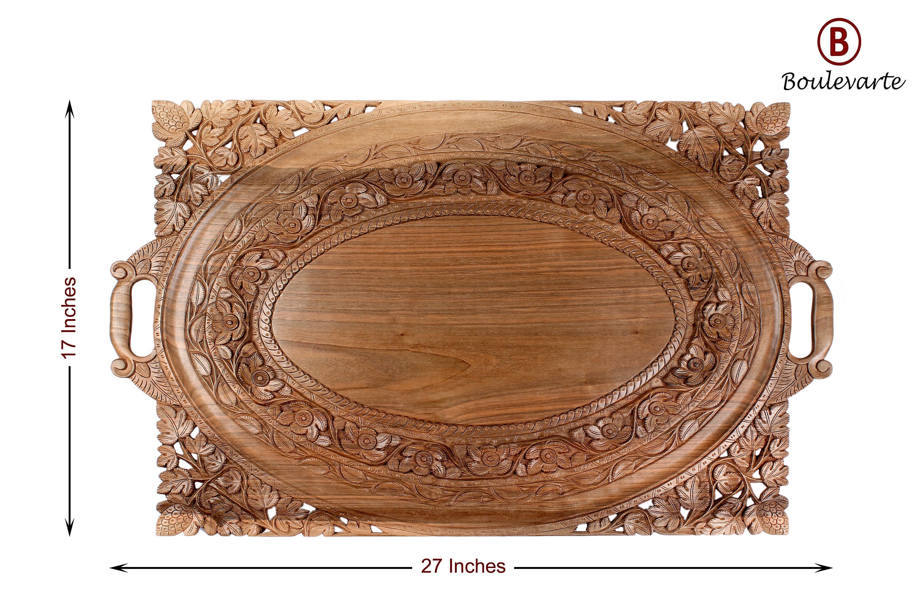 Handmade Wooden Serving Tray Antique Serving Tray Vintage Etsy