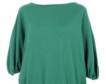 Alberta Ferretti Wool Green Casual Sweater 2000s