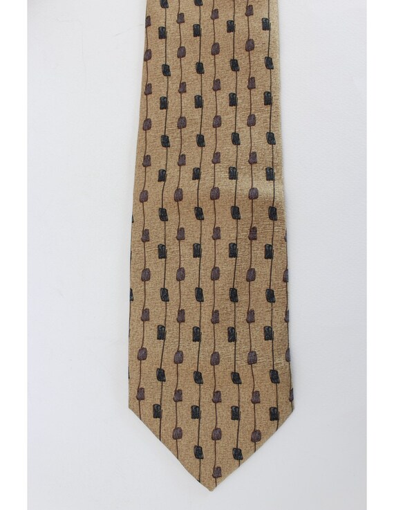 Ungaro Vintage Silk Blue Beige Tie - image 3