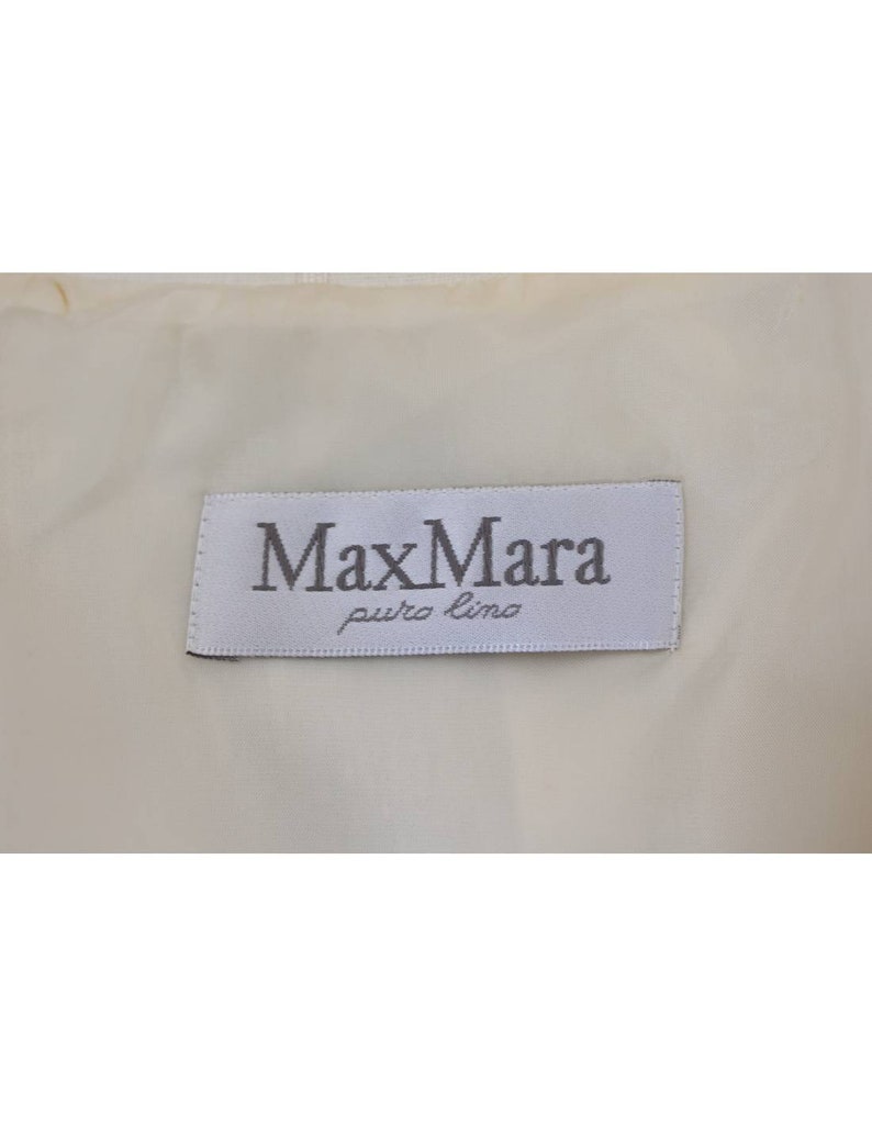 Max Mara Vintage Saharan Shirt Linen Beige