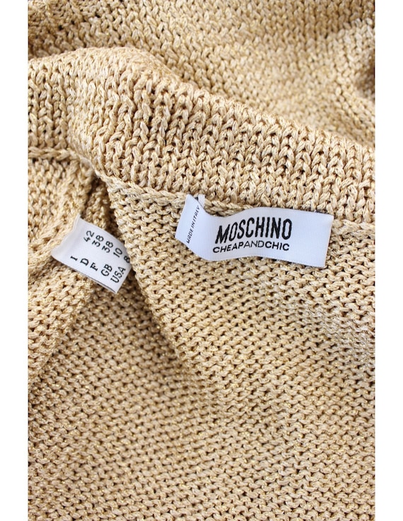 Moschino 2000s Gold Short Bolero Jacket