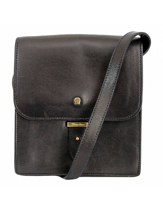 Etienne Aigner Vintage Little Shoulder Bag Leather Black - Etsy