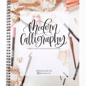 Modern Calligraphy KIT: includes 1 book and 2 pens (plus bonus Dual Brush Pen)