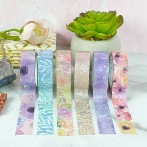 COLLECTION: Purples and Pinks 6-Piece Washi Tape Set