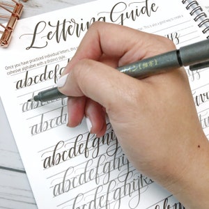 There are tons of different lettering exercises