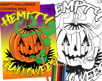 Pot Leaf Coloring | Etsy