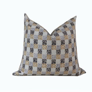 22" x 22" Kelly Wearstler Dash Cinder Pillow (double sided)