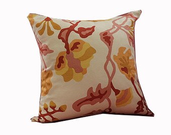 20" x 20" Quadrille Fabrics Pillow (double sided)