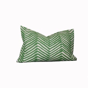 13&quot; x 20&quot; Quadrille Allen and Campbell Zig Zag Pillow (double sided)