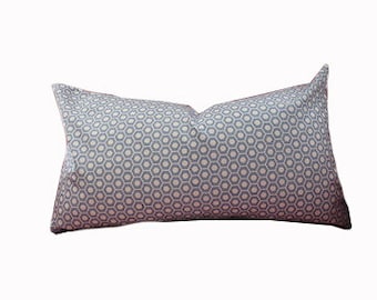 14" x 24" Schumacher Queen B Chambray Pillow (double sided)