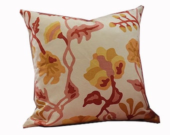 22" x 22" Quadrille Fabrics Pillow (double sided)