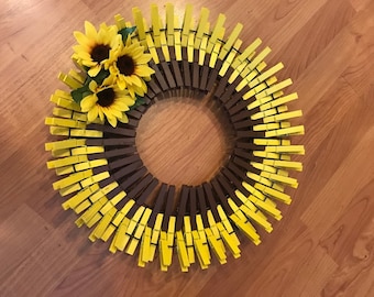 Slikovni rezultat za clothes pins wreath