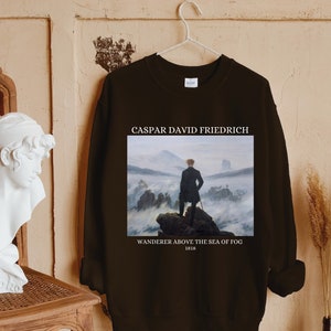 Caspar David Friedrich The Wanderer Romanticism Romantic Art History Sweatshirt * Fine Art Lover Christmas Gift * Dark Academia Aesthetic